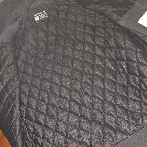 Carhartt Black Zip Hooded Insulated Jacket with Logo Patch XL - Picture 12 of 12